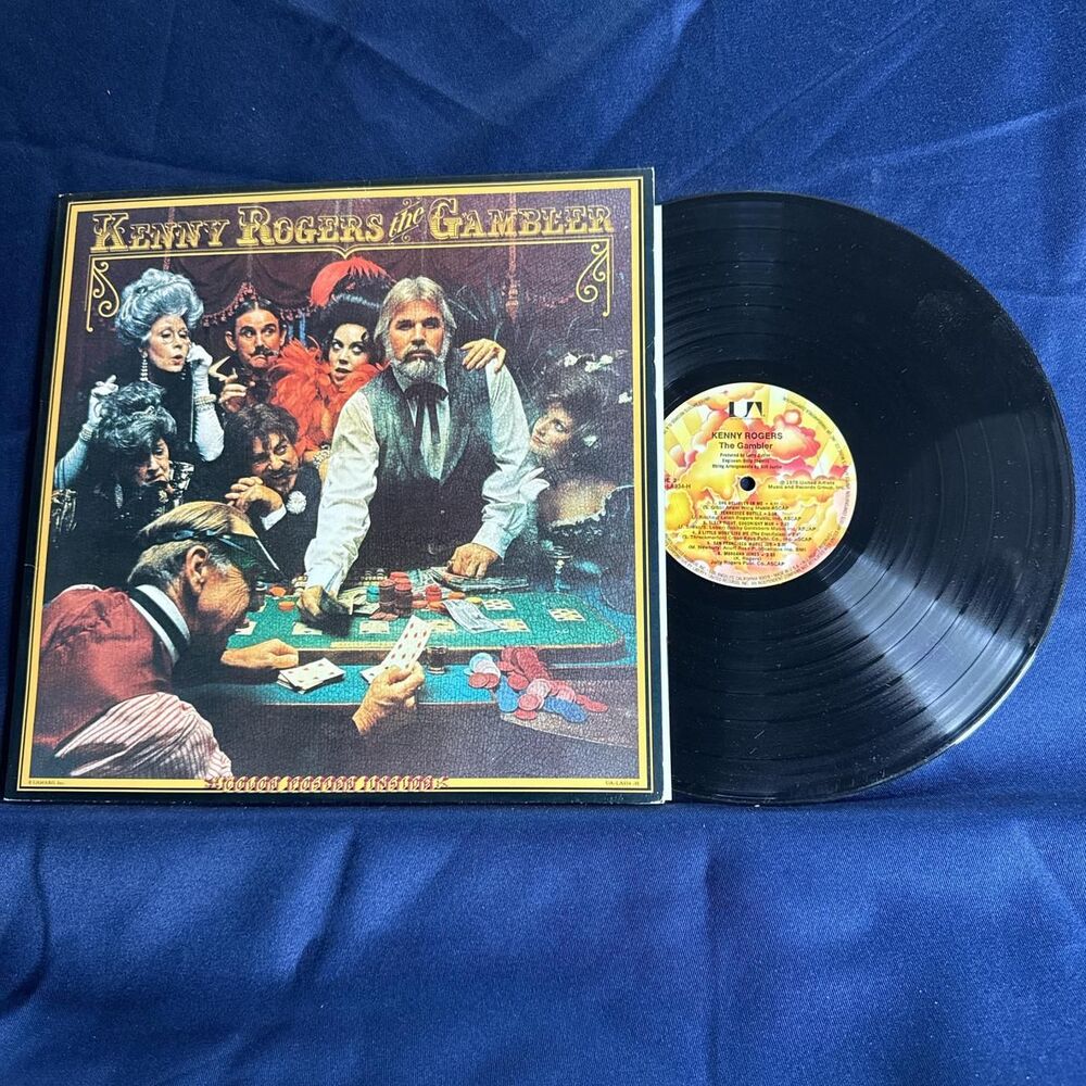 1974 Kenny Rogers "Gambler" album, black vinyl #country #vinyl